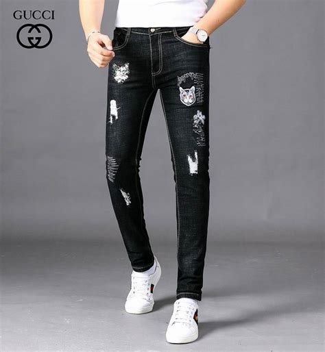 gucci print pants men|gucci jeans men's price.